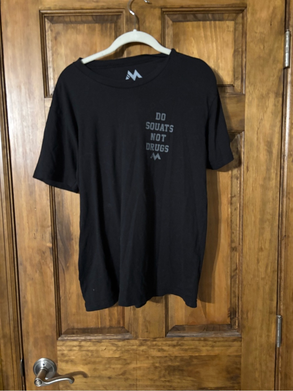 Do Squats Not Drugs Black Graphic Tee